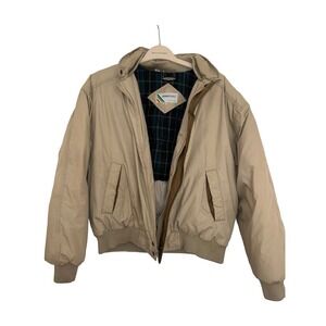 Members‎ Only Vintage Bomber Jacket Tan Europe Craft Men’s Korean Size 44